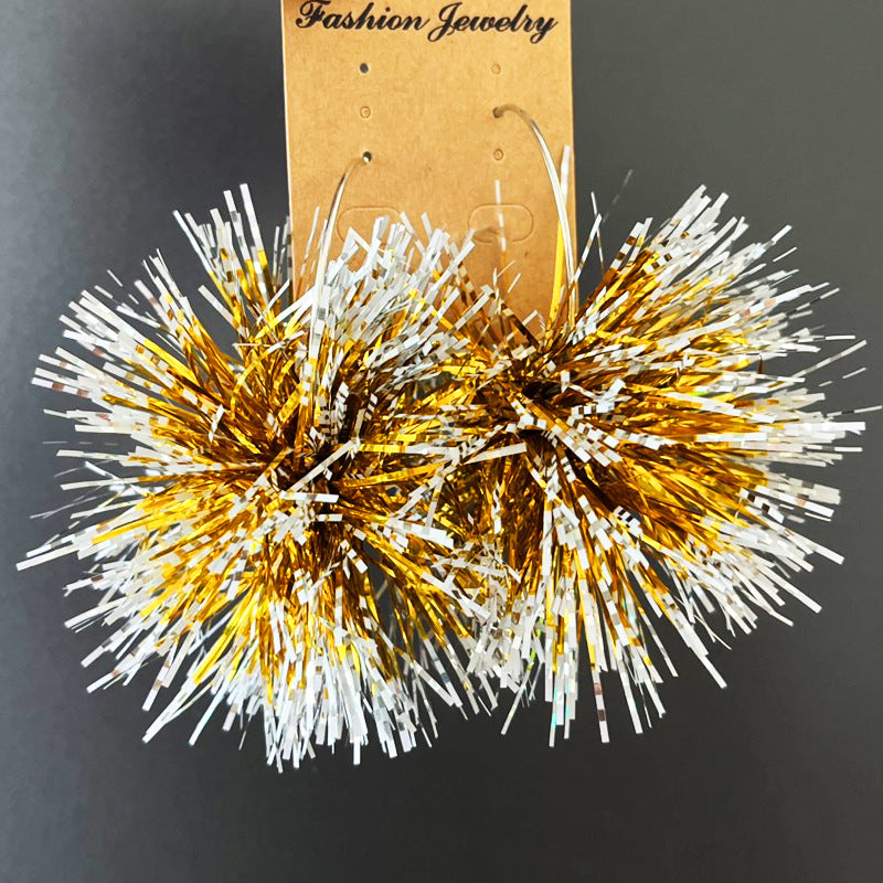 Wholesale 2 Pairs/pack Christmas Atmosphere Fireworks Earrings ACC-ES-HY179