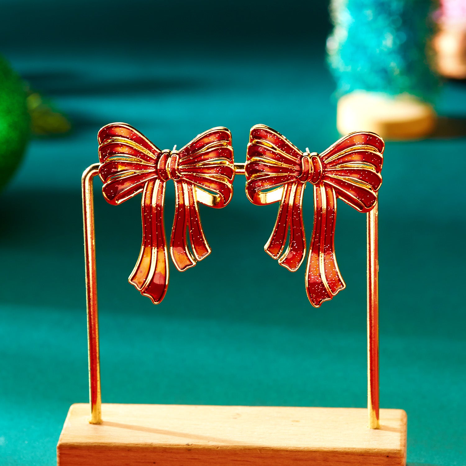 Wholesale Christmas cute snowflake snowman cookie earrings