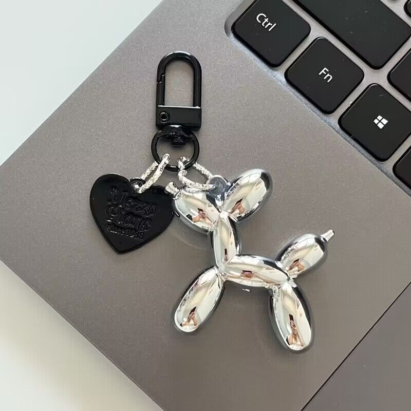 Wholesale Silver Dog Pendant Love Resin Keychain ACC-KC-Yuding001