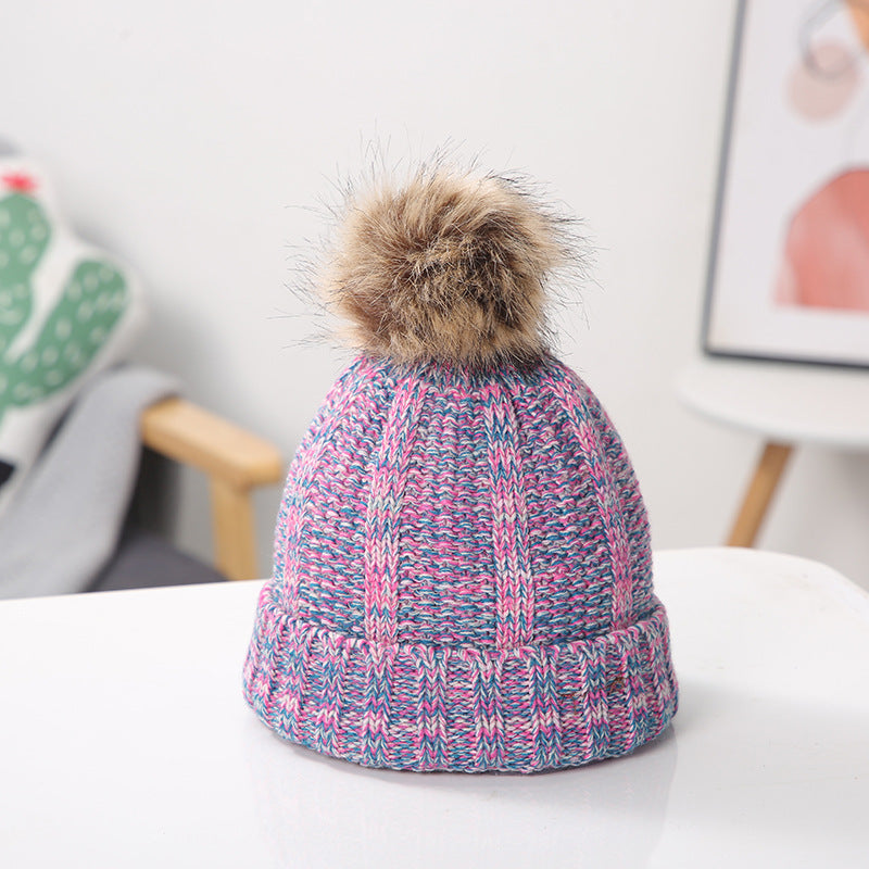 Wholesale Warm Pom Pom Knitted Hat ACC-HT-Suli005