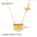 Wholesale titanium steel gold plated 18k book album love pendant zircon necklace