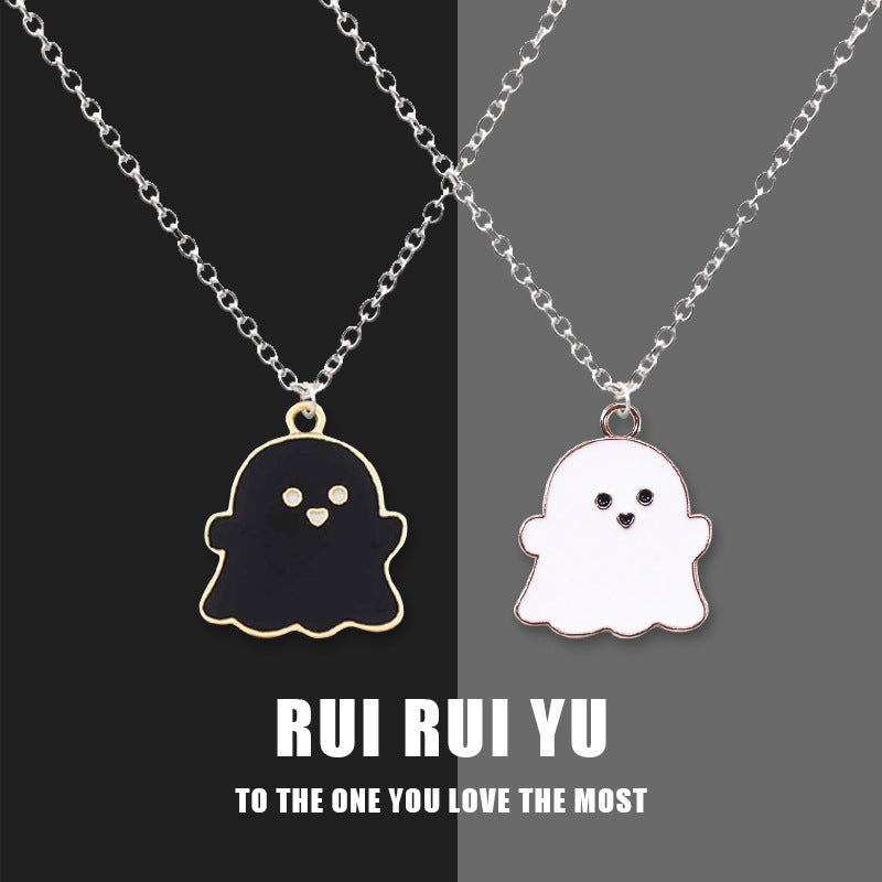 Wholesale Copper Cartoon Ghost Pendant Necklace  Fashion Accessory