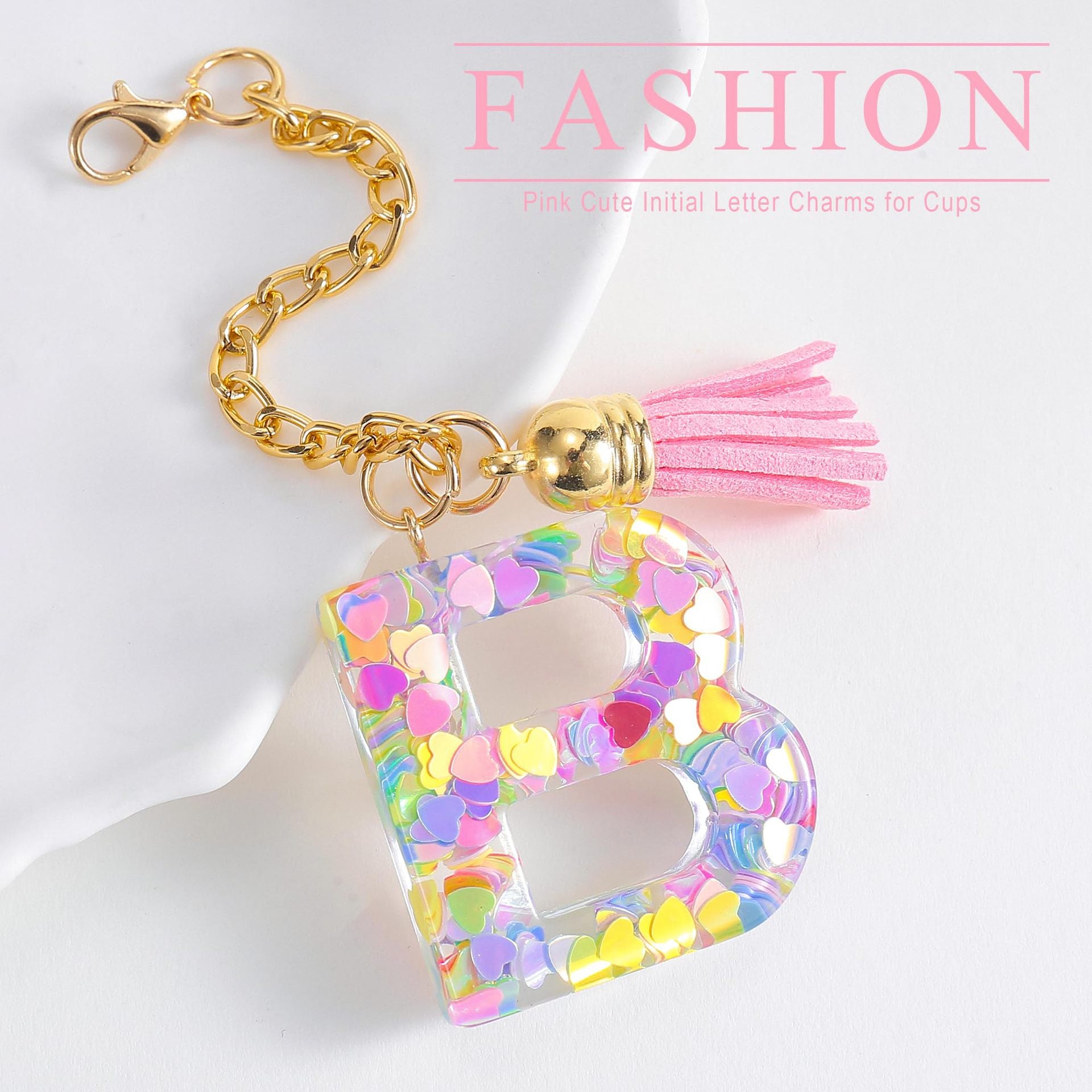 Wholesale Cartoon 26 Letters Resin Hanging Chain Cup Accessories Chain ACC-CA-Jiay001