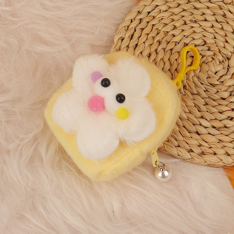 Wholesale Cartoon 3D Plush Mini Coin Purse Keychain Keychain Wallet ACC-KC-HuoFan002