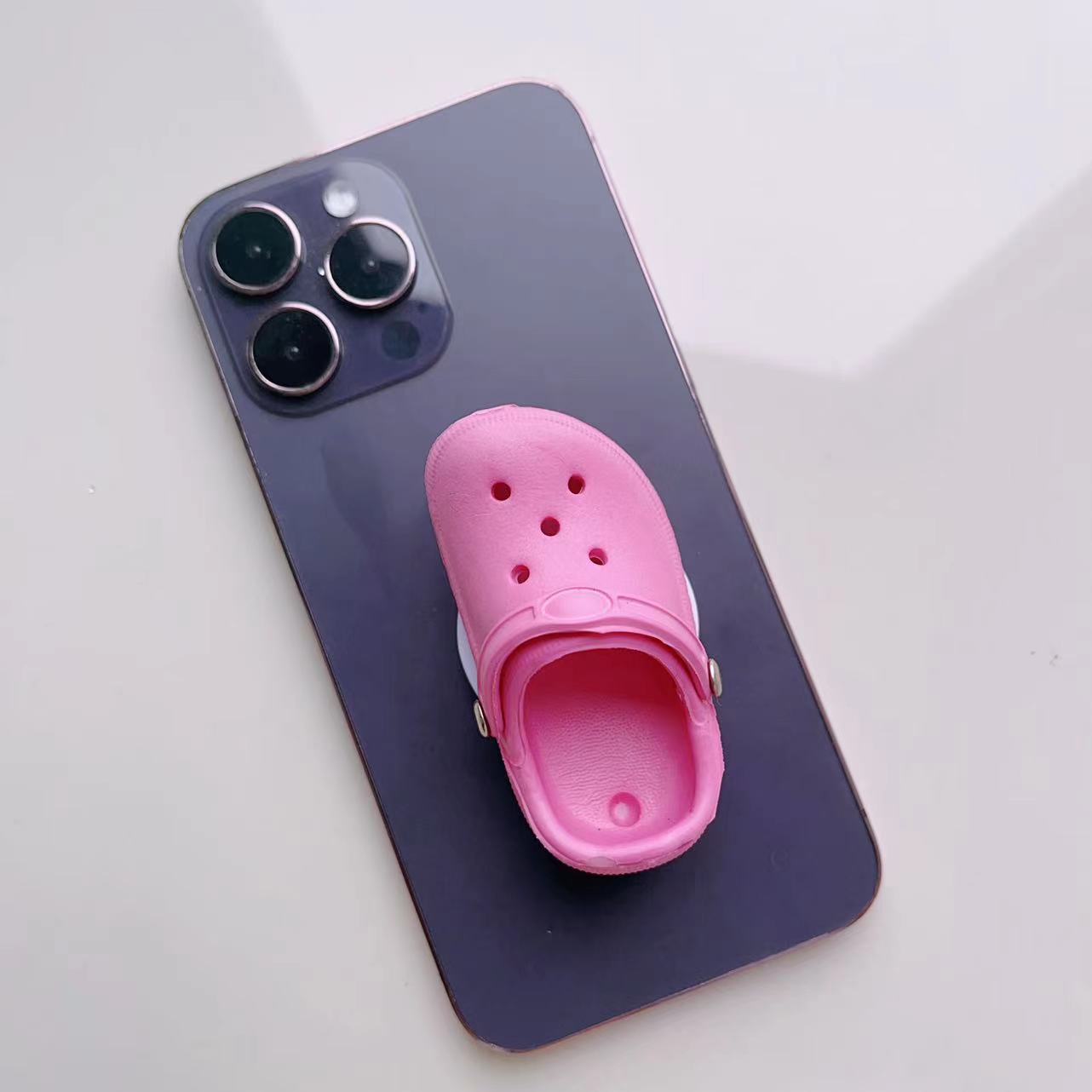 Wholesale Mini Croc Shoes Mobile Phone Airbag phone stand