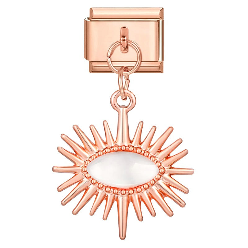 Wholesale Charms Italian modular cat' s eye stone pendant DIY bracelet accessories