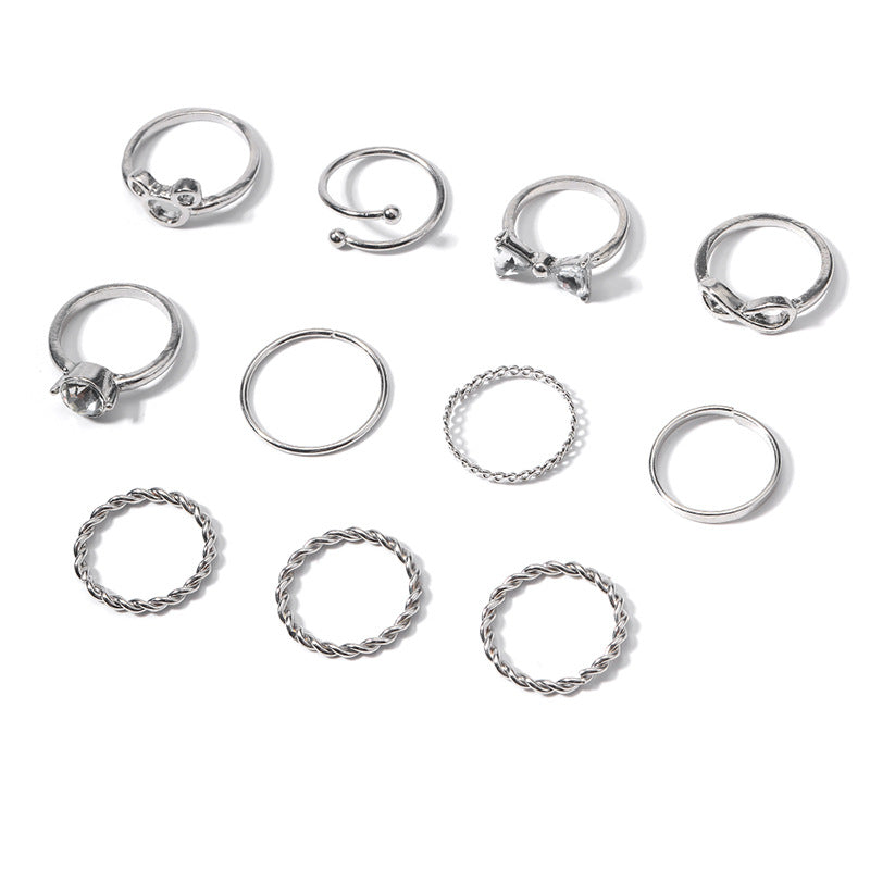 Wholesale  High-grade Diamond Cartoon Ring Set