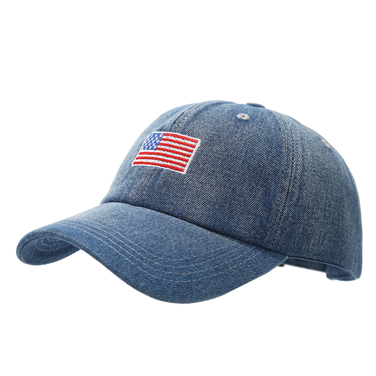 Wholesale American Flag Embroidered Denim Cap  Baseball Cap