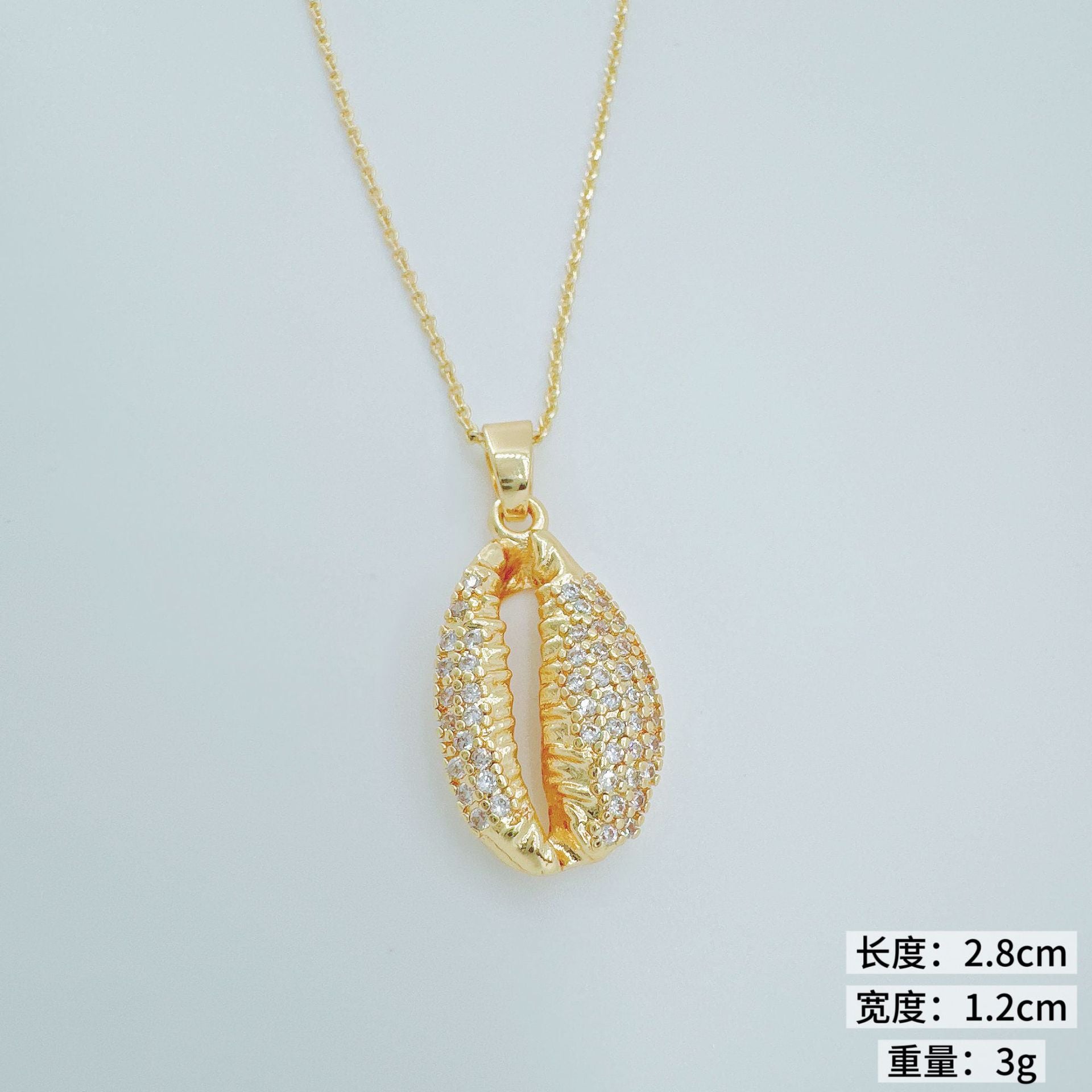 Wholesale Copper Electroplated Sea Life Pendant Necklace European American Style Fashion Accessory for Women