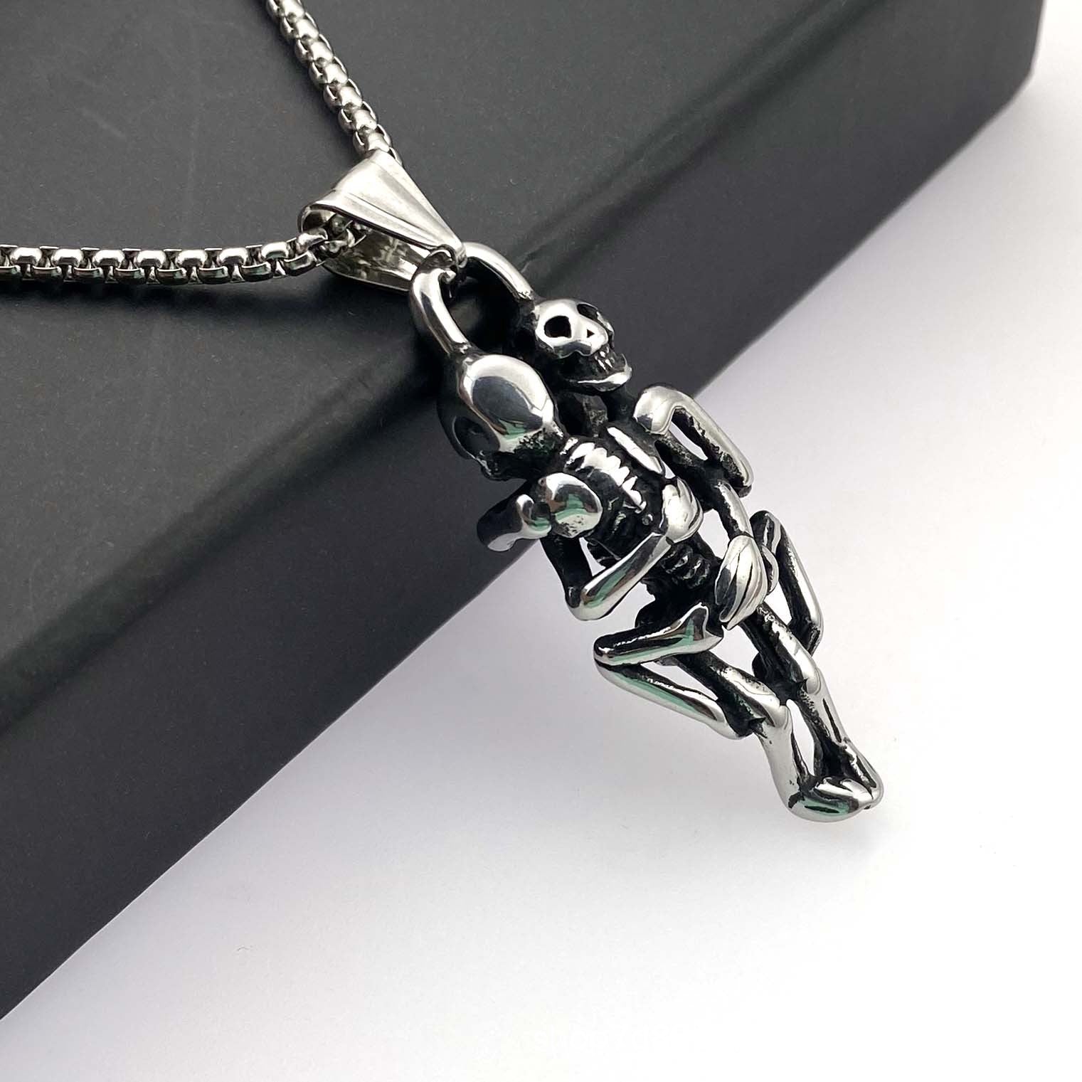 Wholesale Halloween Dark Stainless Steel Necklace