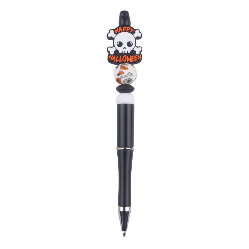 Wholesale Beaded Pen DIY Cartoon Christmas Silicone Beaded Pen
