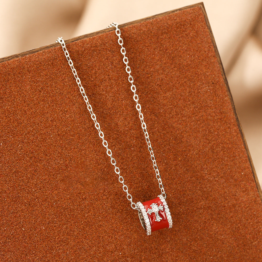 Wholesale Gold Plated Cross Pendant Tassel Necklace for Women - Vintage Style Fashion Accessory