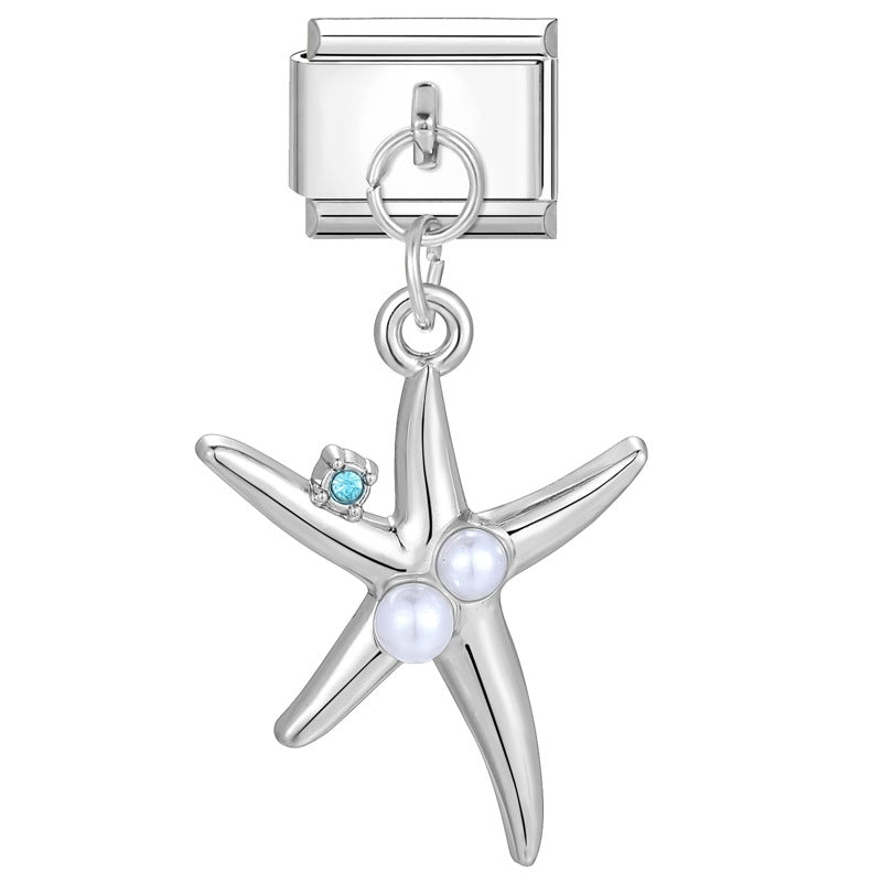 Wholesale Italian Charm Bracelet 9mm DIY Splicing Removable Stainless Steel Romantic Pendant Composable Bracelet