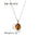 Wholesale  stainless steel 18K gold plated pendant inlaid natural Tiger Eye stone necklace