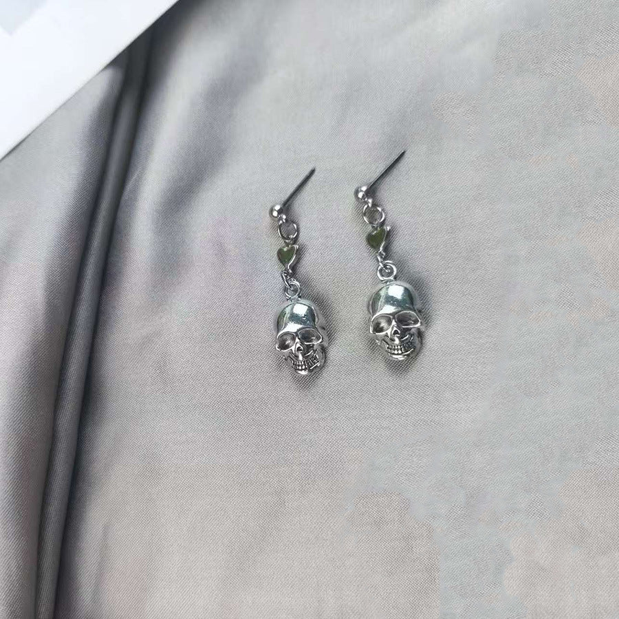 Wholesale Funny Gothic Skull Drop Earrings Retro Zinc Alloy Jewelry For  Party And Everyday Wear