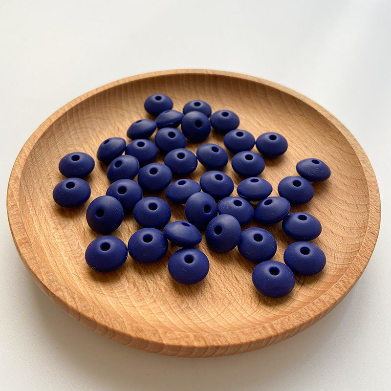 Wholesale 50PCS DIY Abacus Beads Silicone Small Beads 12MM