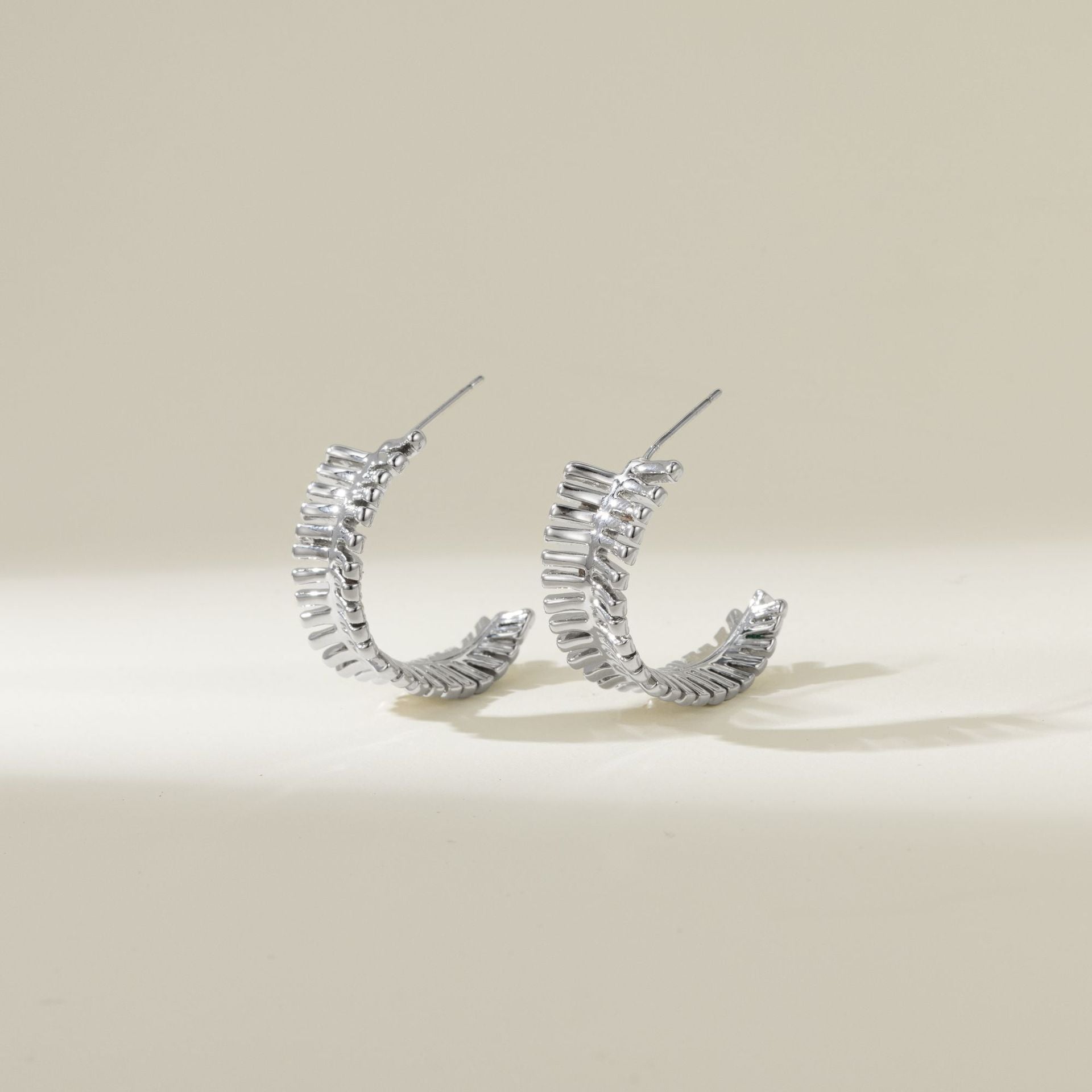 Wholesale  Copper Plated Gold S925 Silver Needle All-Match silver Earrings