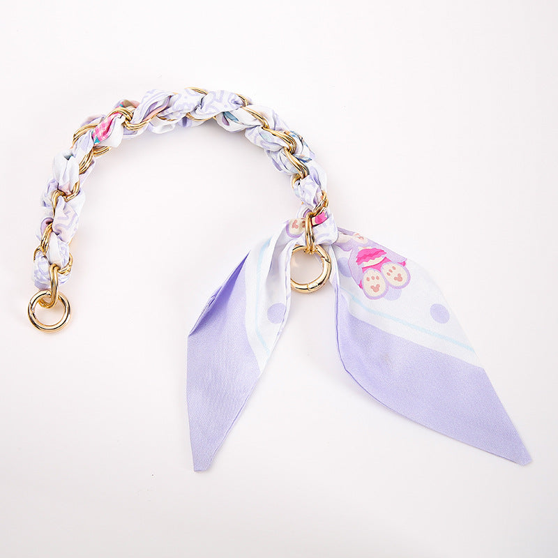 Wholesale Colorful Woven f Chain Phone Wrist Strap With Metal Pendant Trendy Fashion Accessory Gift For Women