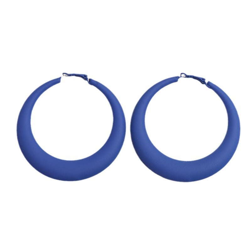 Wholesale 7CM spray paint big earrings