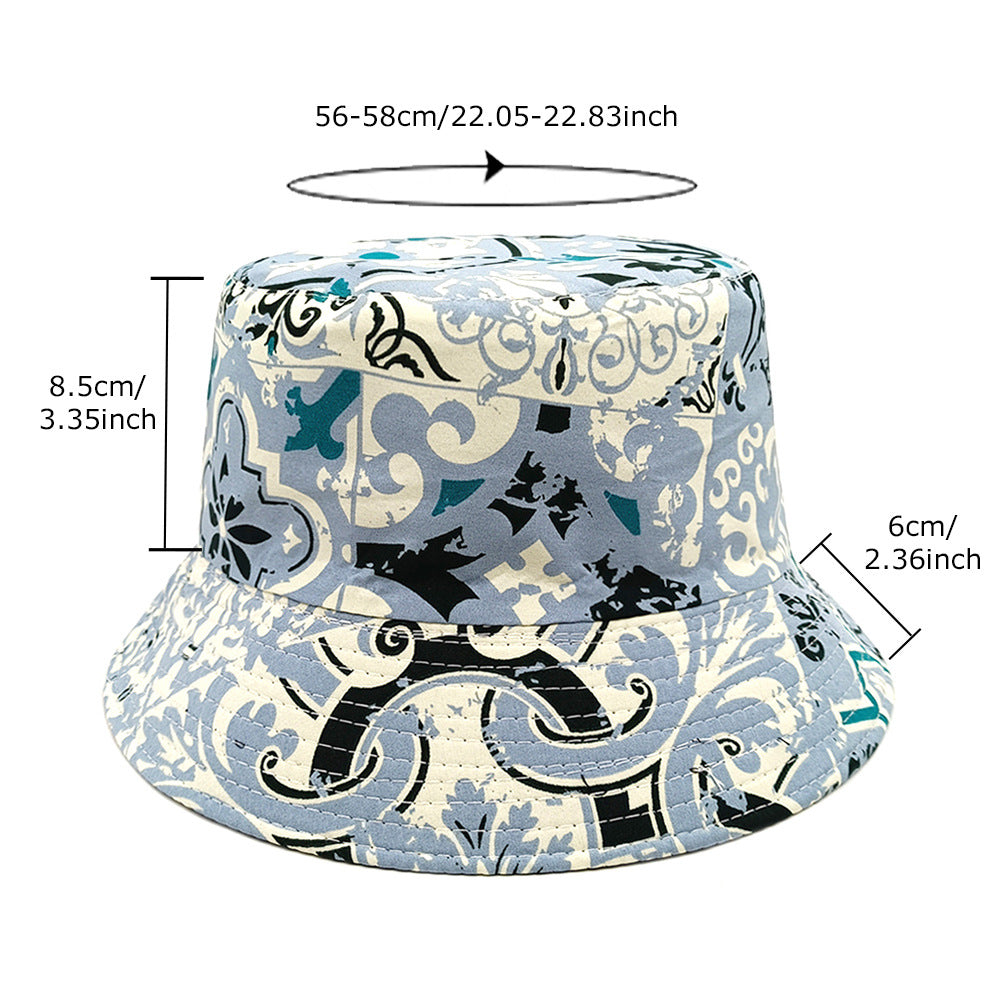 Wholesale Bohemian style double-sided fisherman hat bucket hat