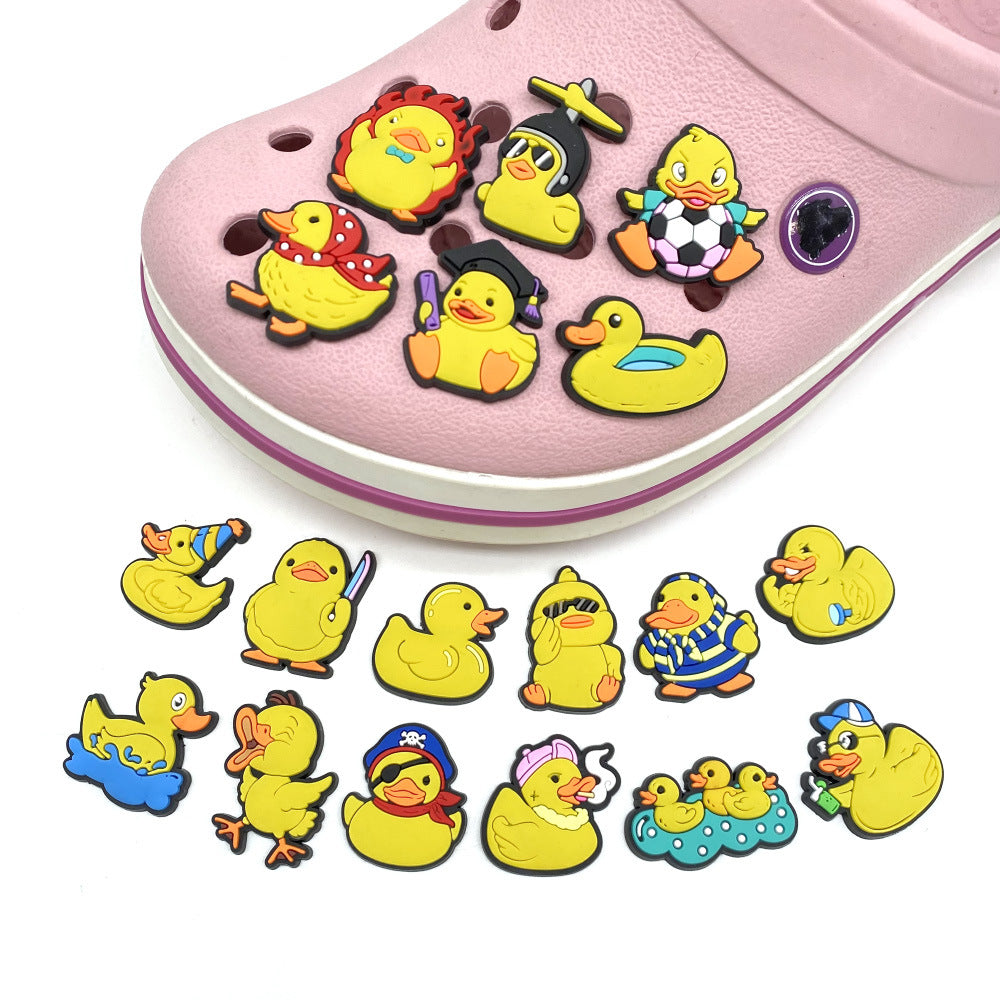 Wholesale 10pcs Cartoon cute soft rubber shoe charms shoe decoration