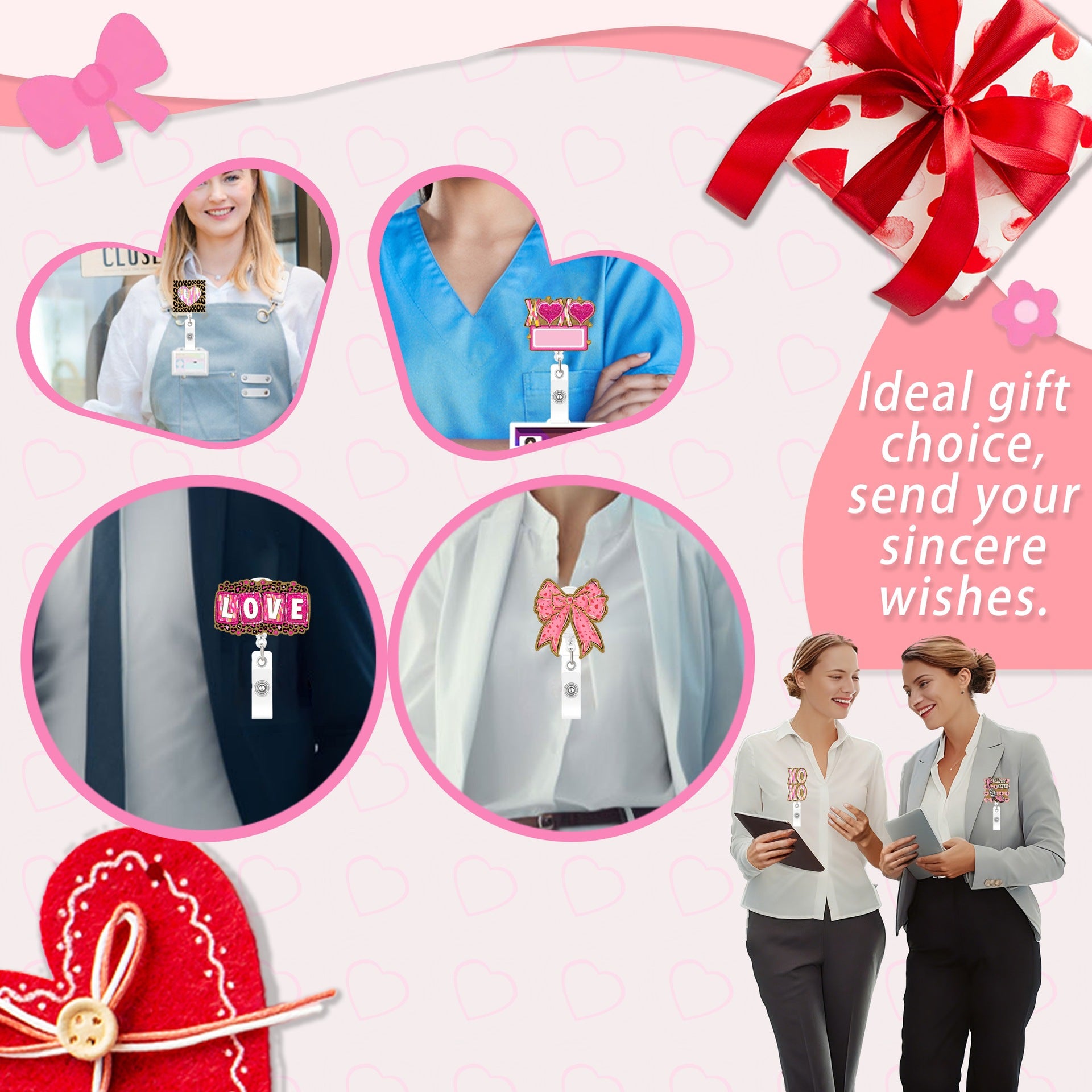 Wholesale 10pcs gold glitter creative Badge Reels