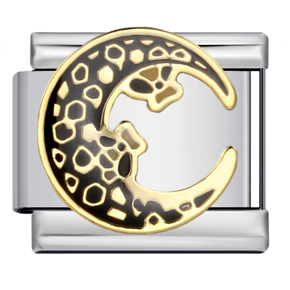 Wholesale Italian Charm Bracelet 9mm DIY Splicing Removable Bow Element Stainless Steel Composable Bracelet