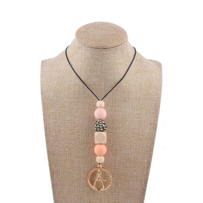 Wholesale Cartoon Mushroom Silicone Bead Necklace Pendant Keychain ACC-KC-GuangTian021