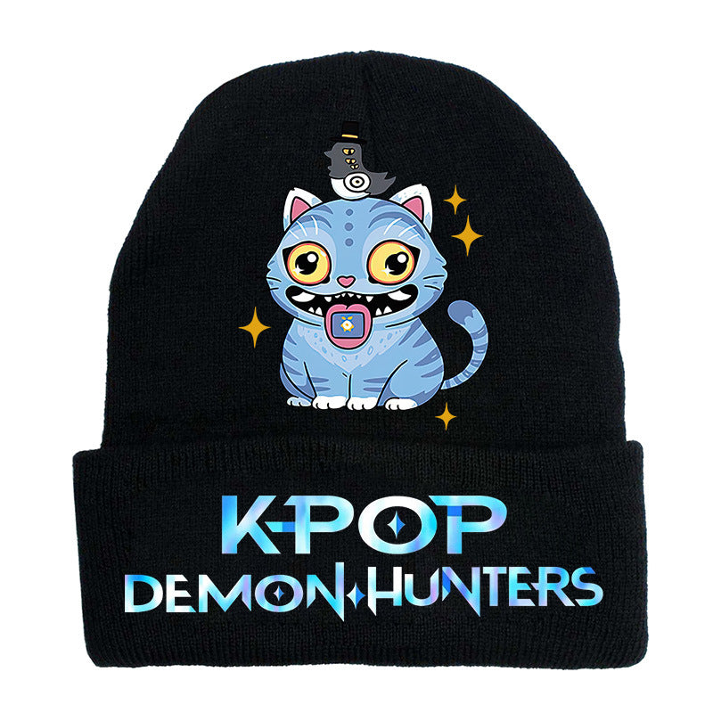 Wholesale kpop anime cartoon knitted hat Beanie