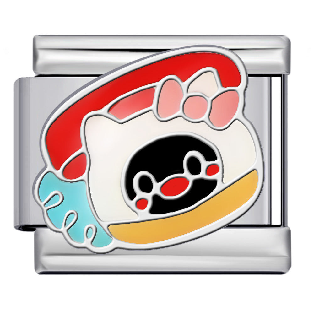 Wholesale 5pcs Italian Charm Bracelet 9mm DIY Splicing Cute Creative Stainless Steel Composable Bracelet