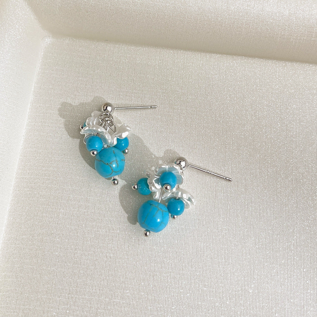 Wholesale  Crystal Blue Earring