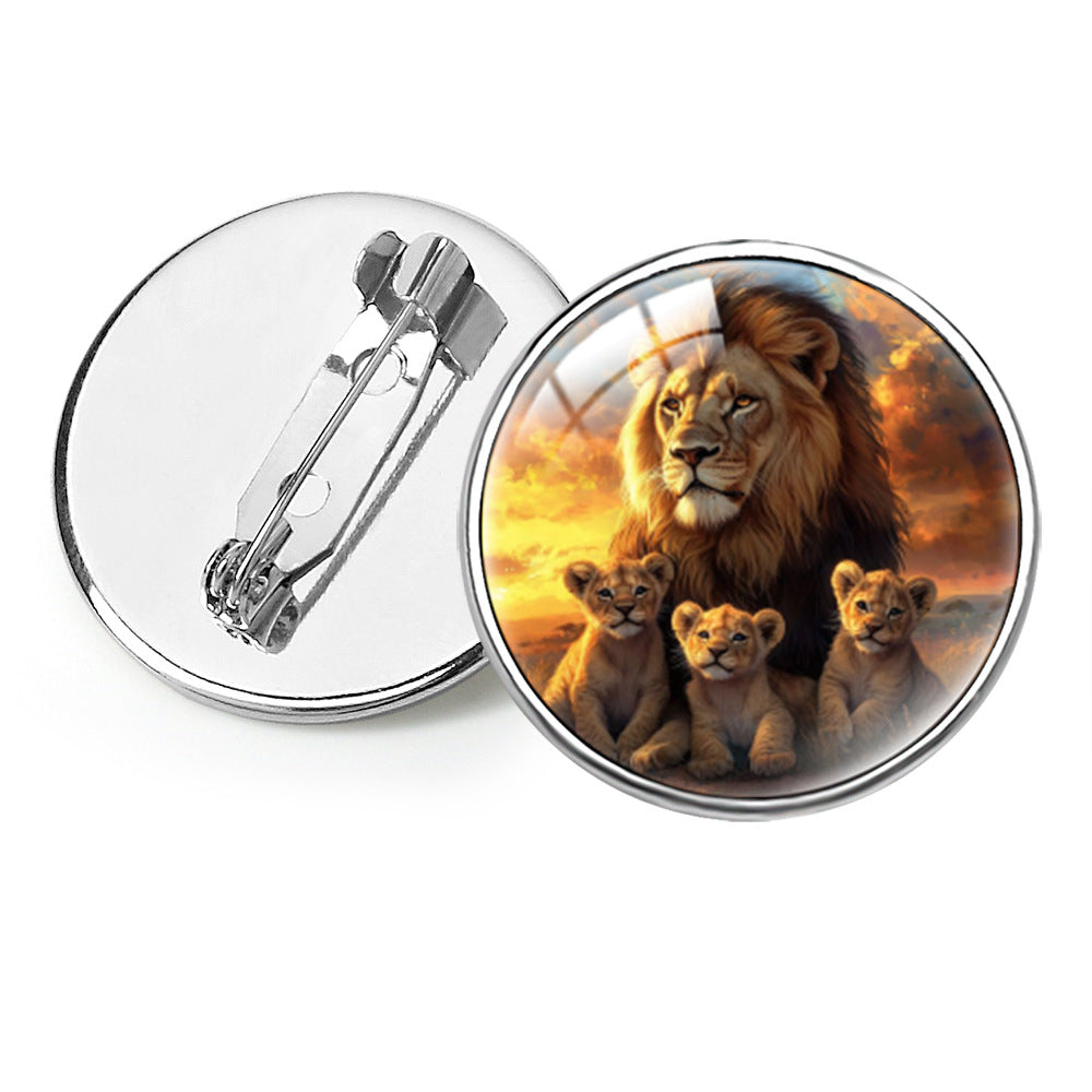 Wholesale  Animal Animation Peripheral Lion King Gem Brooch