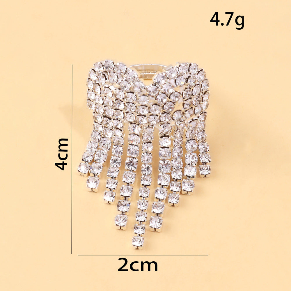 Wholesale  Galaxy Waterfall Tassel Ring