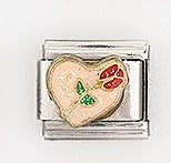 Wholesale 5pcs Italian Charm Bracelet 9mm DIY Splicing Heart Series Stainless Steel Composable Bracelet