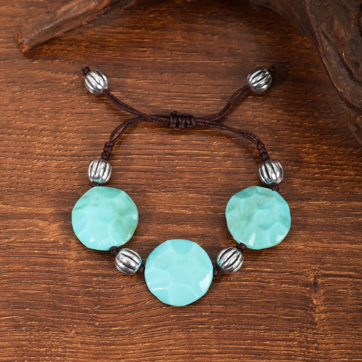 Wholesale Handmade Beaded Boho Vintage Ethnic Style Turquoise Bracelet ACC-BT-JunJie008