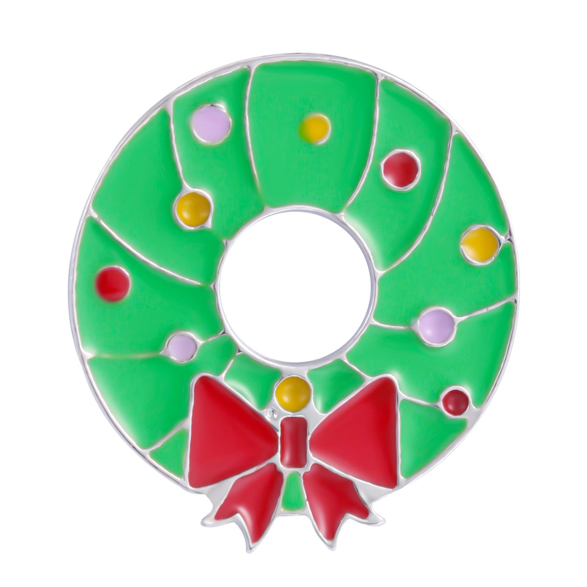 Wholesale Cartoon Cute Christmas Alloy Oil Drop Brooch ACC-BCH-BinLi001