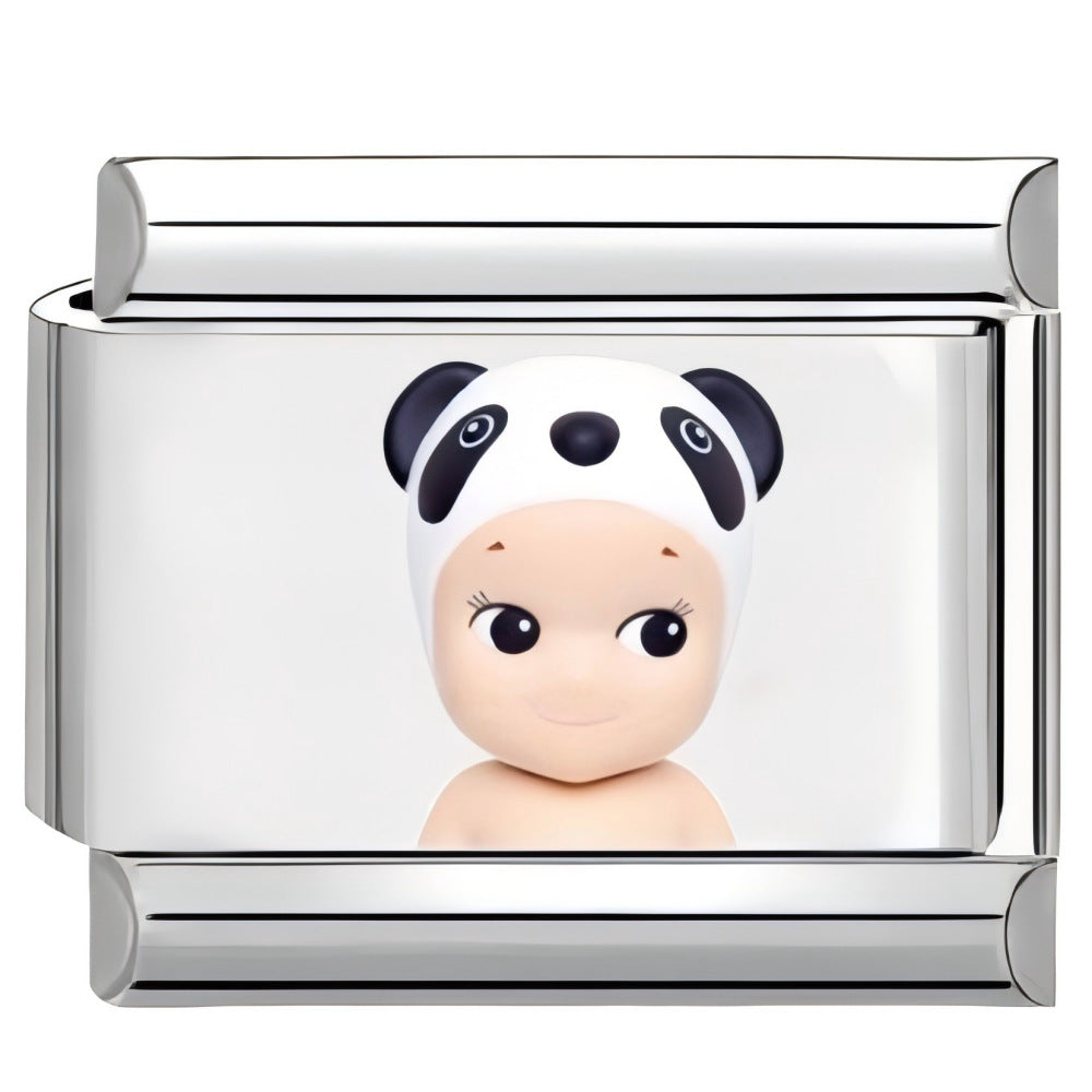 Wholesale 10pcs Italian Charm Bracelet 9mm DIY Splicing Cartoon Cute Sunshine Angel Stainless Steel Composable Bracelet