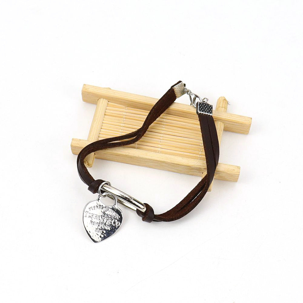 Wholesale Black Alloy Bow Heart Bracelet - Trendy Fashion Jewelry Accessory for Gift Resale