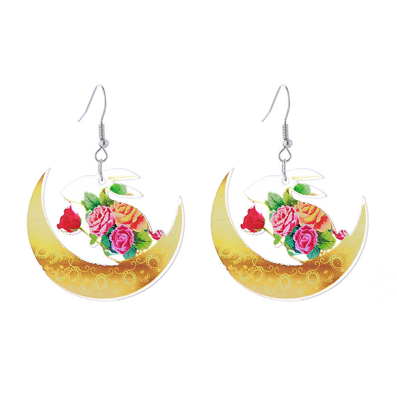 Wholesale Easter Bunny Acrylic Earrings