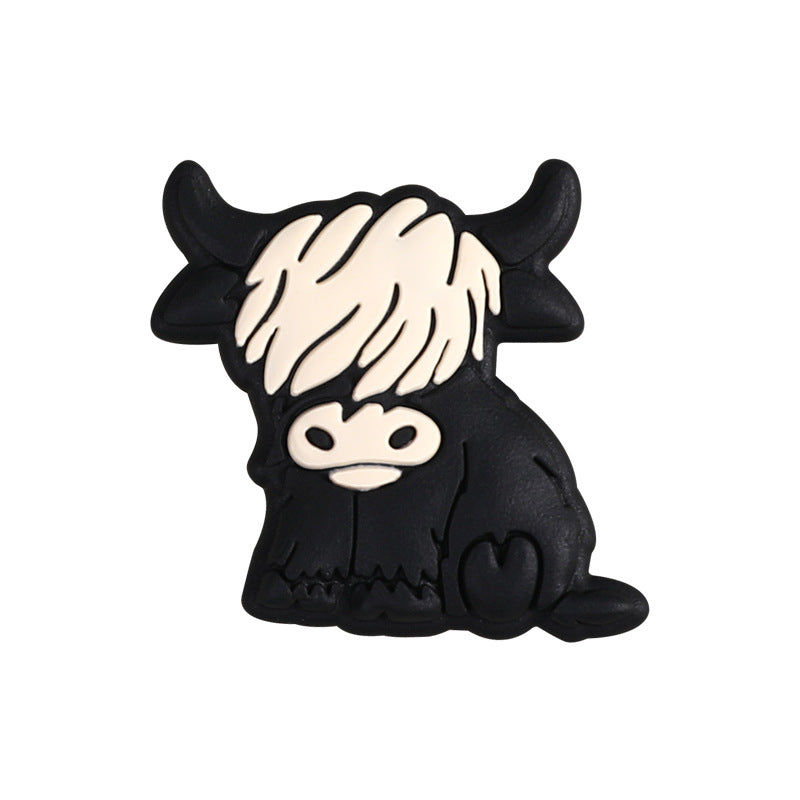 Wholesale 20pcs Cartoon Bull Head Focal Beads DIY Bead Accessories