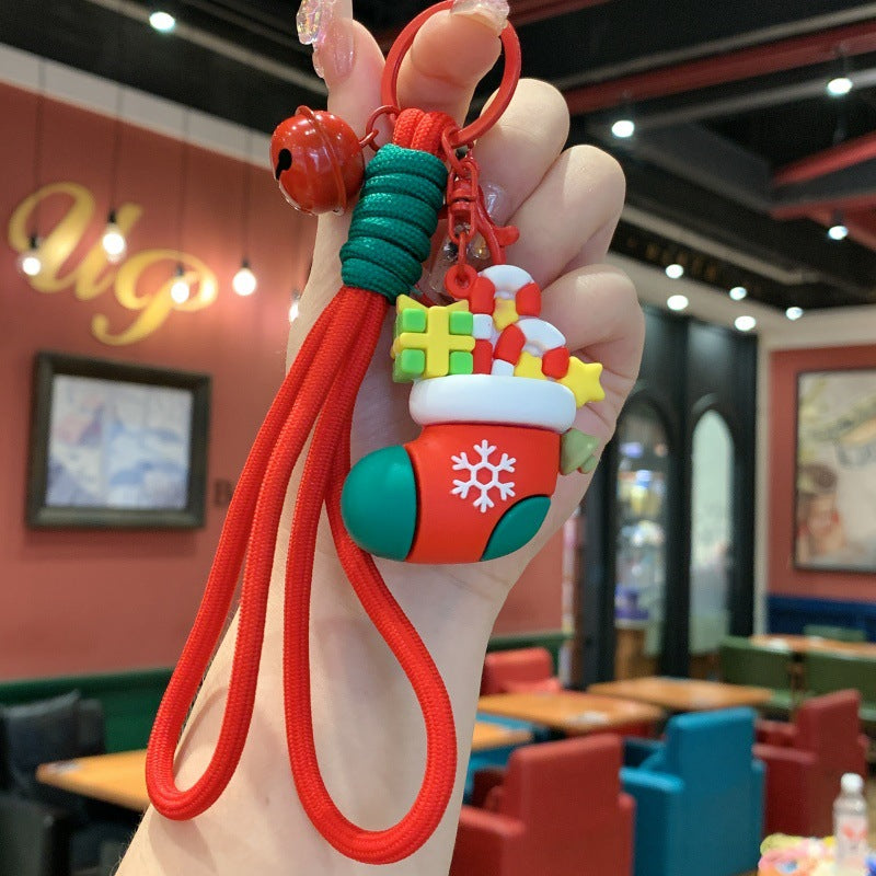 Wholesale Christmas  creative children' s bag keychain cartoon doll gift keychain