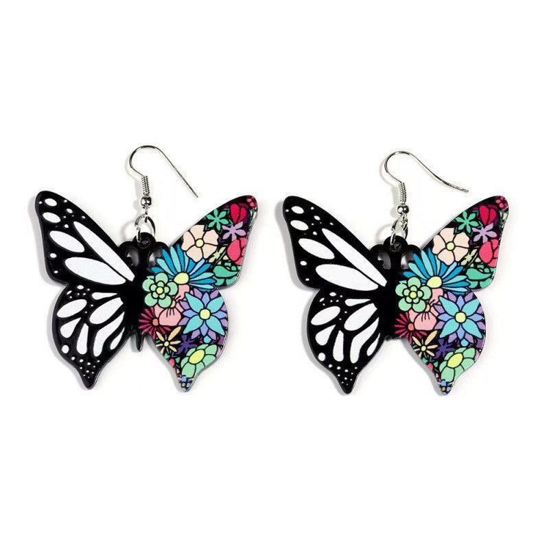Wholesale Bohemian Acrylic Butterfly Earrings