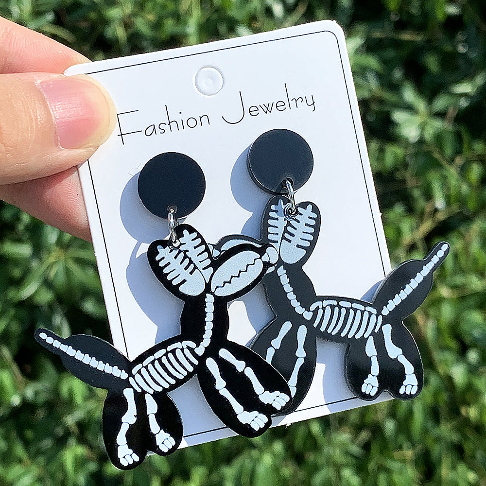 Wholesale  Halloween Acrylic Paint Earrings