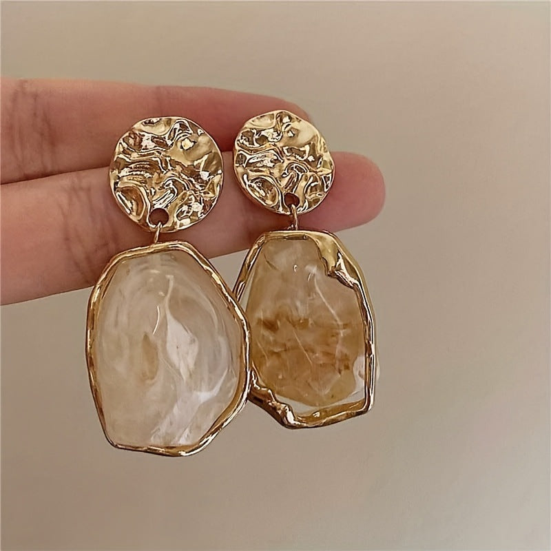 Wholesale Irregular Texture Earrings Geometric Shape Everyday Jewelry Accessory