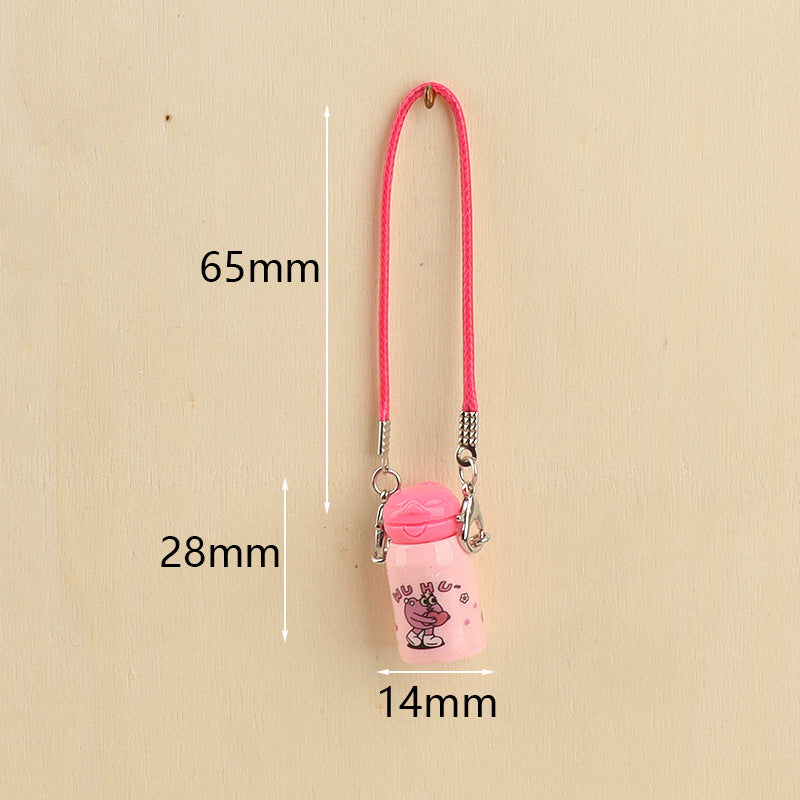 Wholesale Cute Mini Thermos Cup Keychain Pendant Doll Accessories