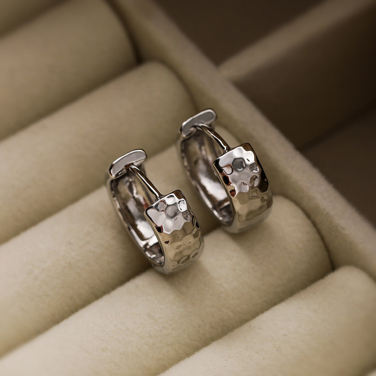 Wholesale Copper Plated Real Gold Geometric Small Earrings ACC-ES-AoGu001