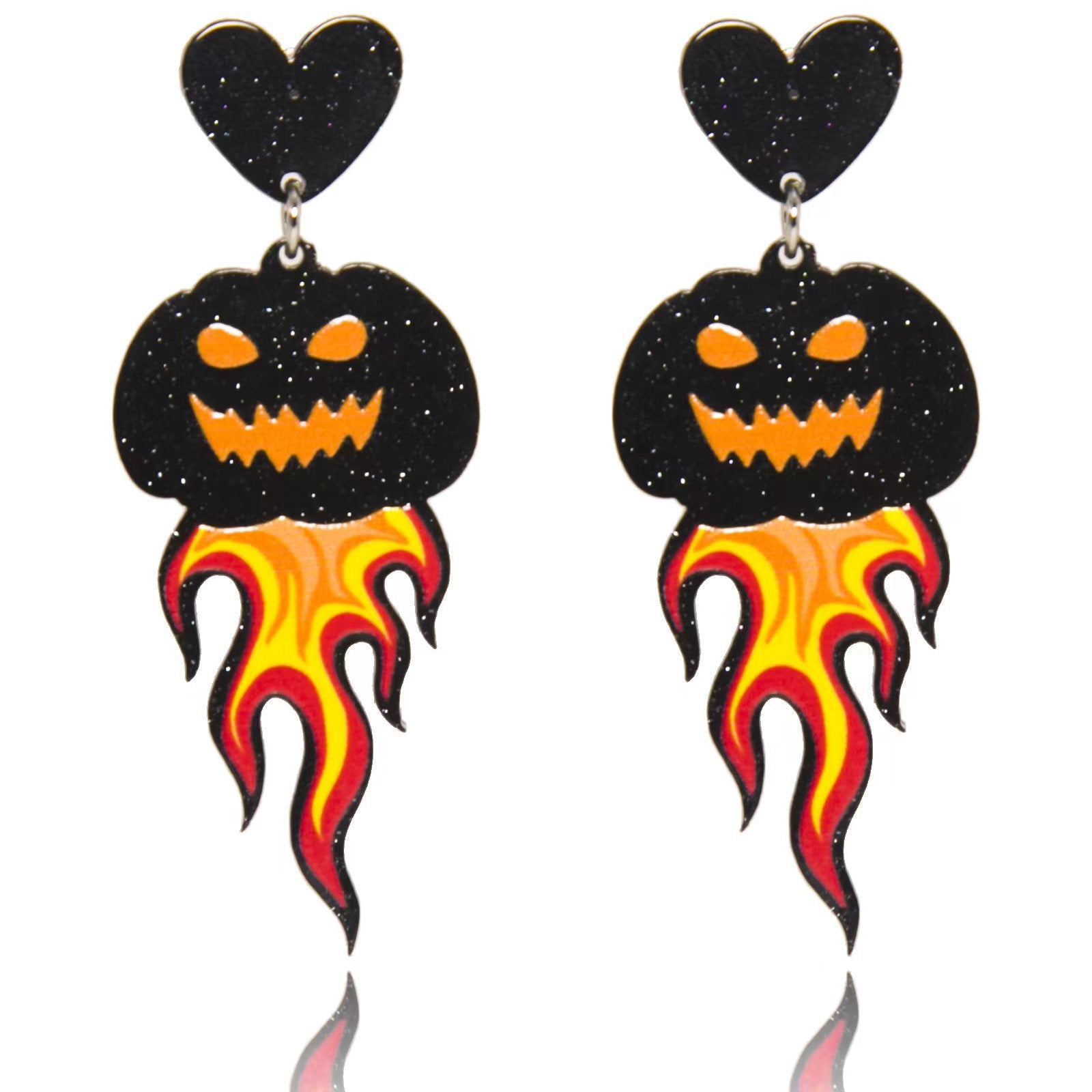 Wholesale  Halloween Funny Pumpkin Ghost Spider Cat Skull Exaggerated Earrings