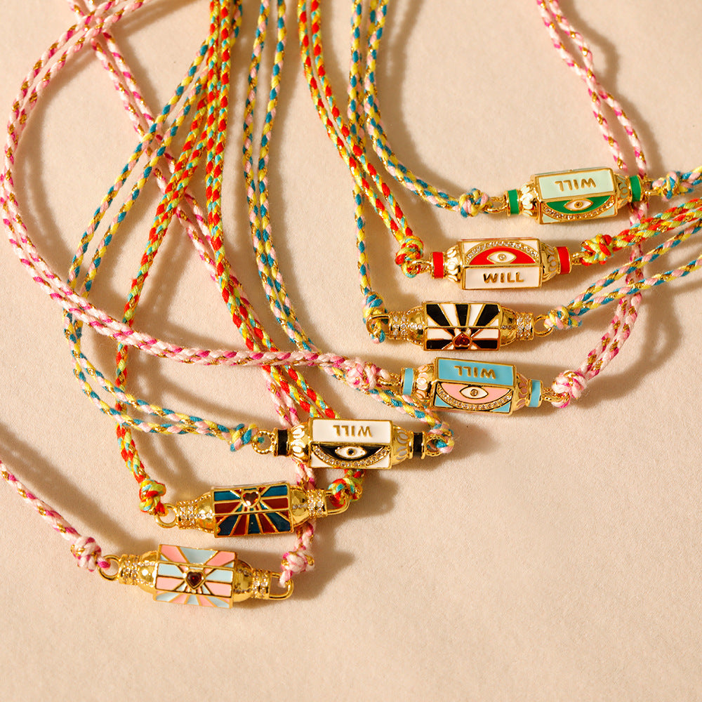 Wholesale Valentine's Day Colorful Tarot Necklaces