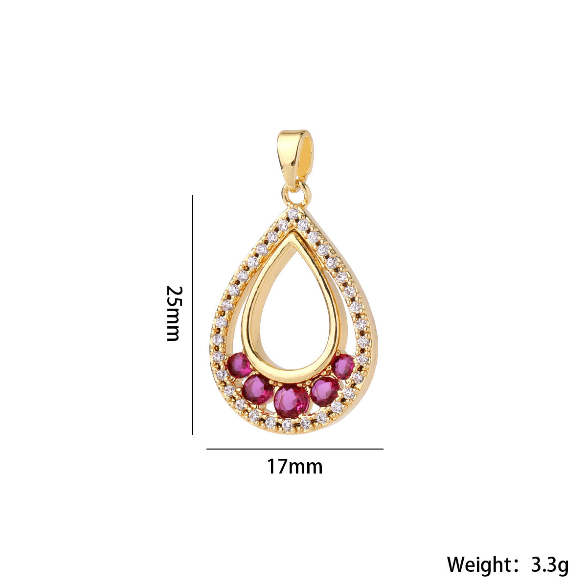 Wholesale Chic Flower Brass Pendant Gold Plated Zircon Necklace Accessory Elegant Women S Collarbone Chain Jewelry Gift