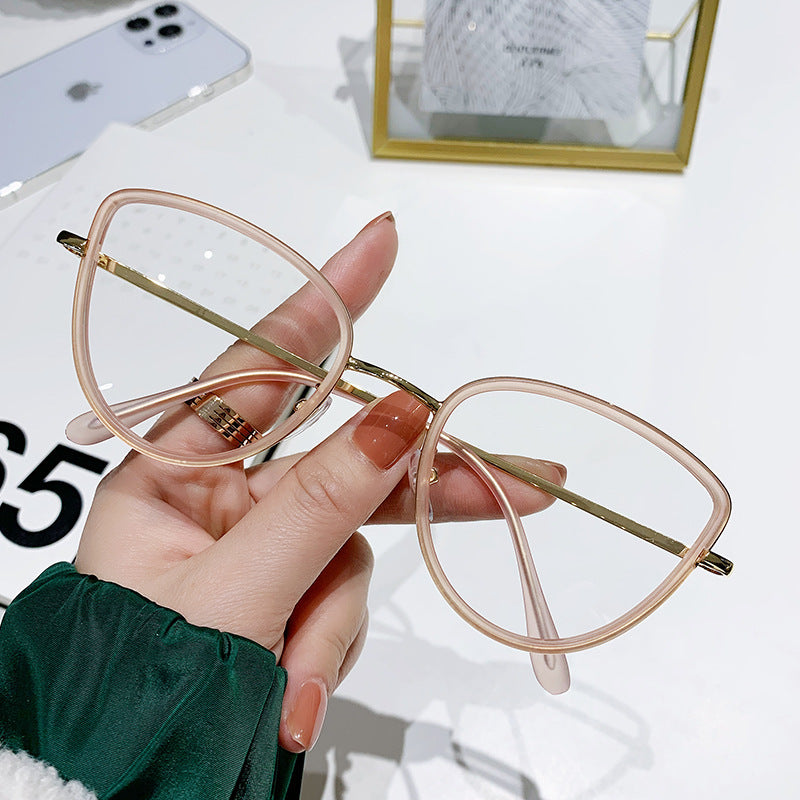 Wholesale Optical Glasses for Women Retro Plain Glasses Anti-blue Light Glasses Vintage ACC-SG-Dingc007